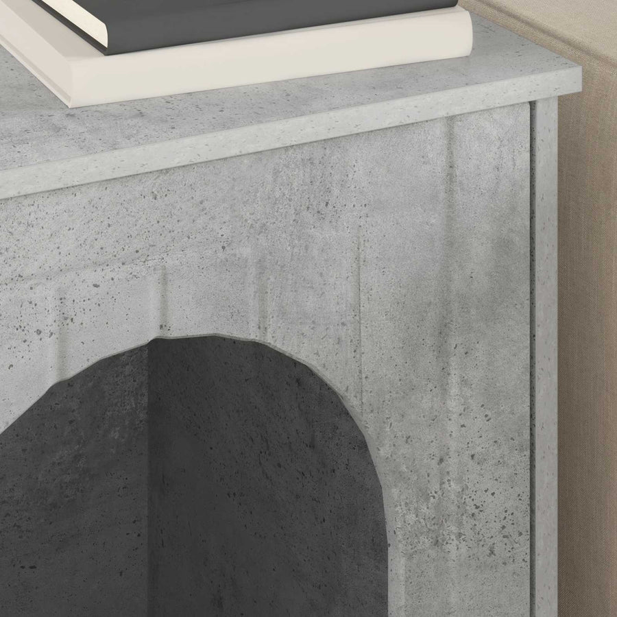 Kattenhuis Beton 53 x 52 x 62 cm Bewerkt hout