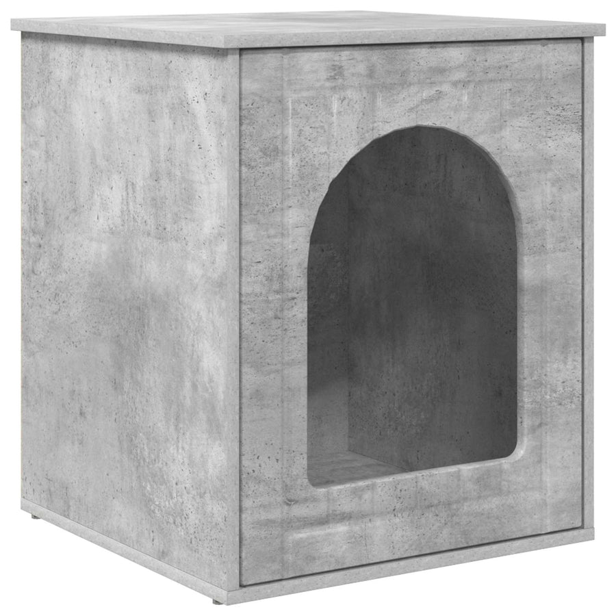 Kattenhuis Beton 53 x 52 x 62 cm Bewerkt hout