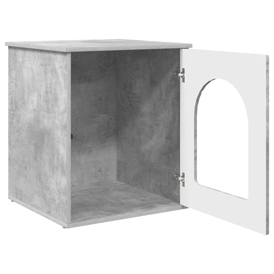 Kattenhuis Beton 53 x 52 x 62 cm Bewerkt hout