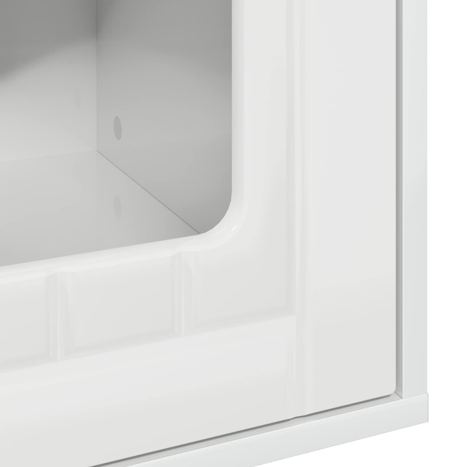 Kattenhuis Glanzend Wit 53 x 52 x 62 cm Bewerkt hout