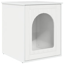 Kattenhuis Glanzend Wit 53 x 52 x 62 cm Bewerkt hout