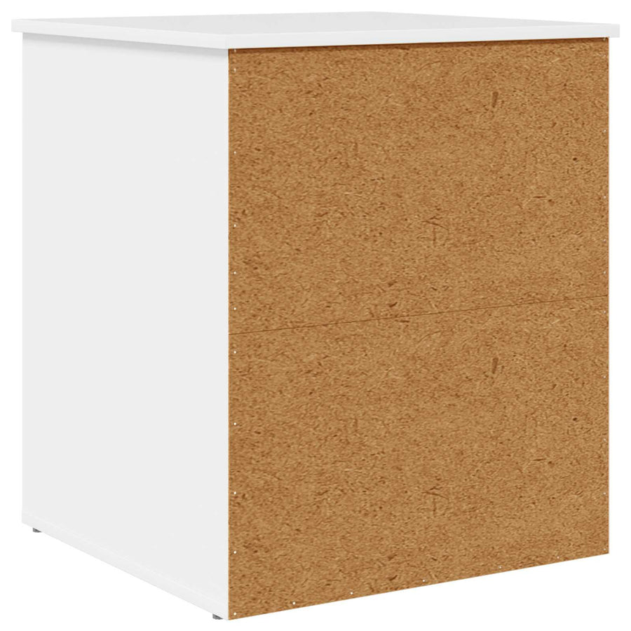 Kattenhuis Glanzend Wit 53 x 52 x 62 cm Bewerkt hout
