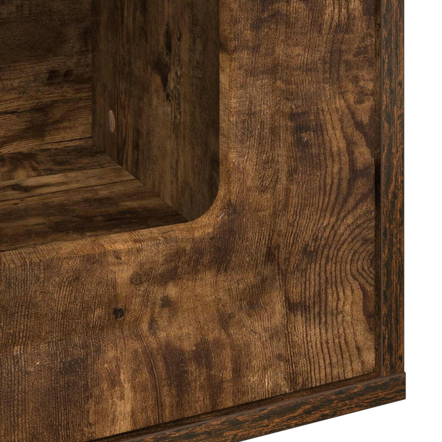 Kattenhuis Gerookt eiken 53 x 52 x 62 cm Bewerkt hout