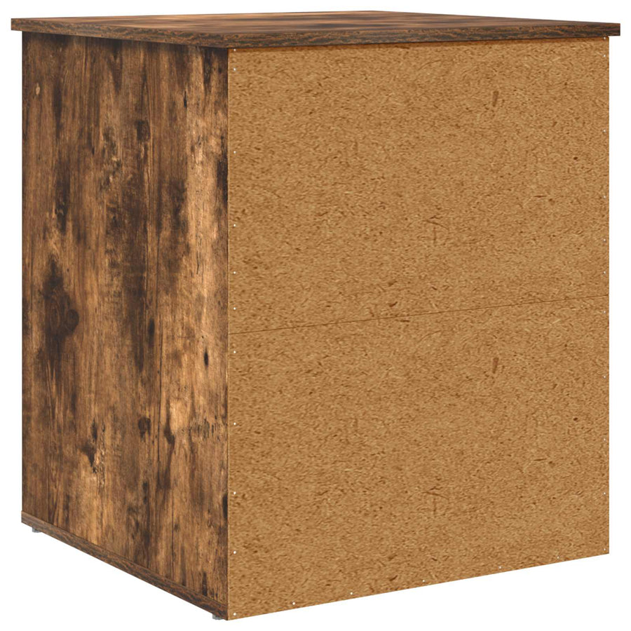 Kattenhuis Gerookt eiken 53 x 52 x 62 cm Bewerkt hout