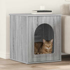 Kattenhuis Grijs Sonoma 53x52x62 cm bewerkt hout