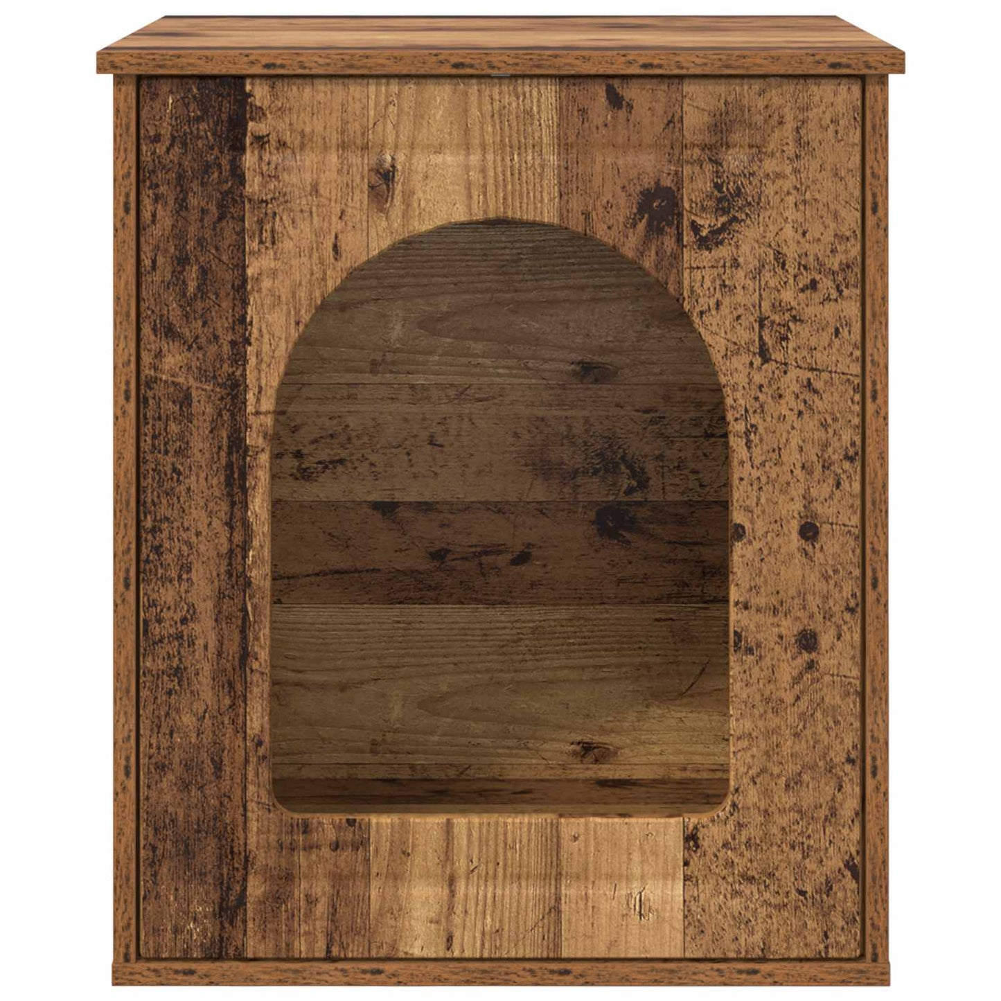Kattenhuis Oudhout 53 x 52 x 62 cm Bewerkt hout