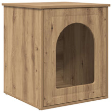 Kattenhuis Ambachtelijk eiken 53 x 52 x 62 cm Bewerkt hout