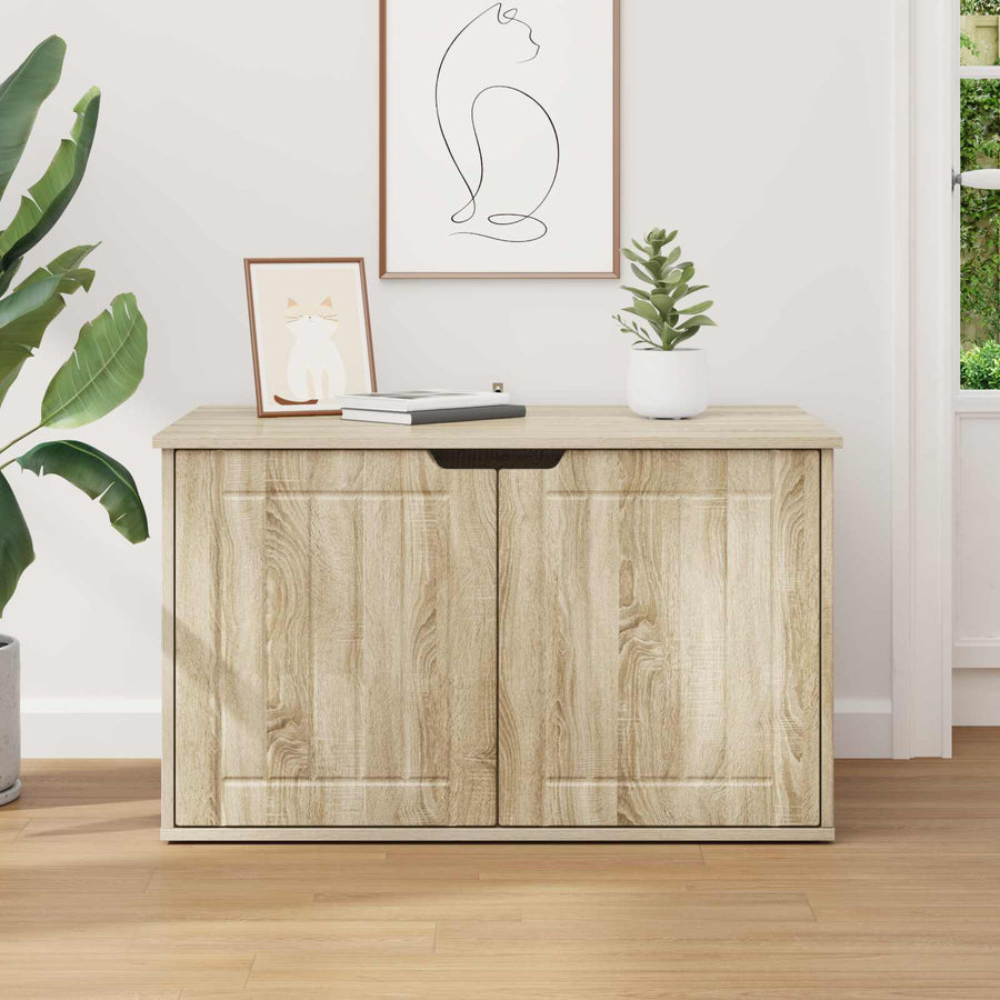 Kattenhuis Sonoma 85 x 55 x 53,5 cm Bewerkt hout
