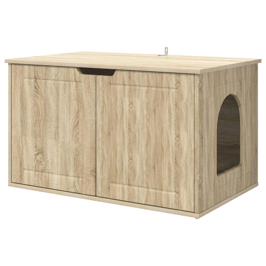 Kattenhuis Sonoma 85 x 55 x 53,5 cm Bewerkt hout