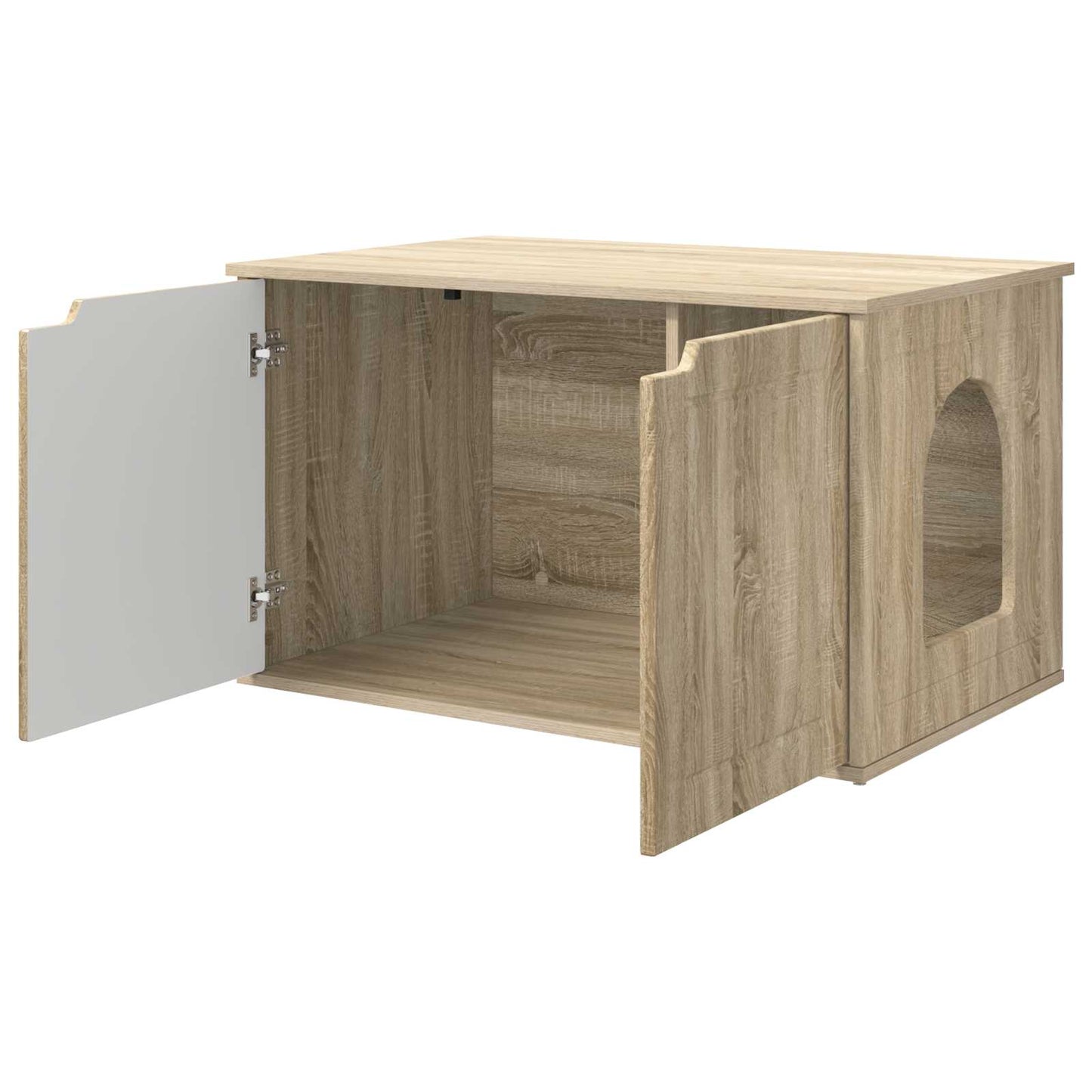 Kattenhuis Sonoma 85 x 55 x 53,5 cm Bewerkt hout