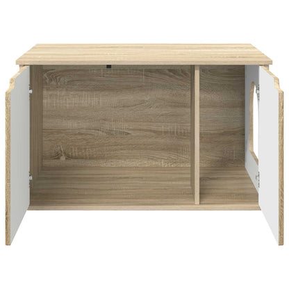 Kattenhuis Sonoma 85 x 55 x 53,5 cm Bewerkt hout