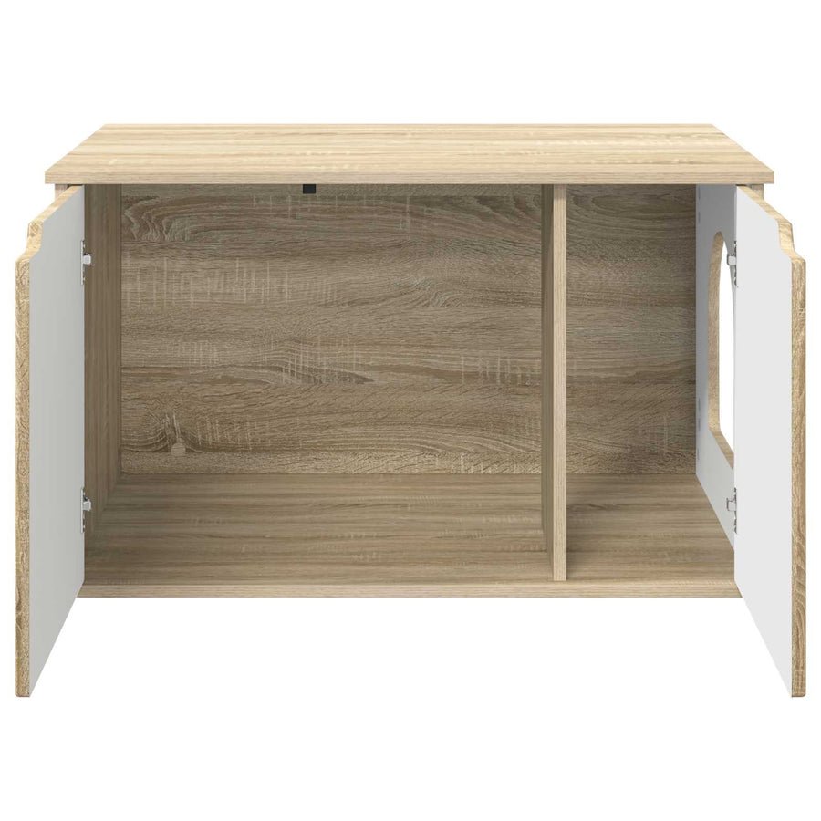 Kattenhuis Sonoma 85 x 55 x 53,5 cm Bewerkt hout