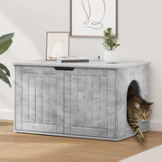 Kattenhuis beton 85x55x50,5 cm bewerkt hout