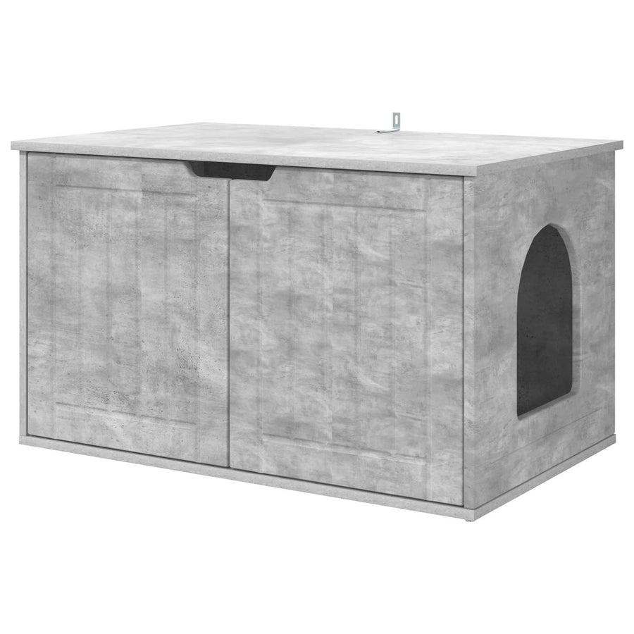 Kattenhuis Beton 85 x 55 x 53,5 cm Bewerkt hout