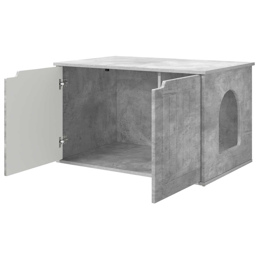 Kattenhuis Beton 85 x 55 x 53,5 cm Bewerkt hout