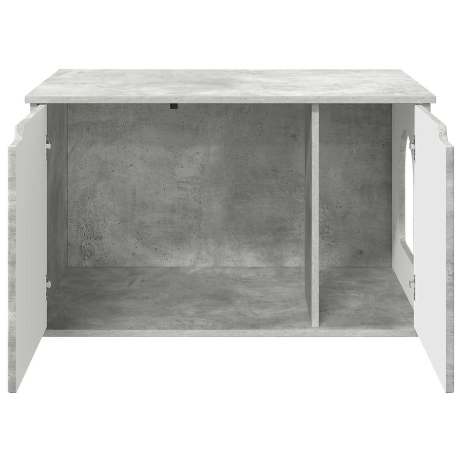 Kattenhuis Beton 85 x 55 x 53,5 cm Bewerkt hout