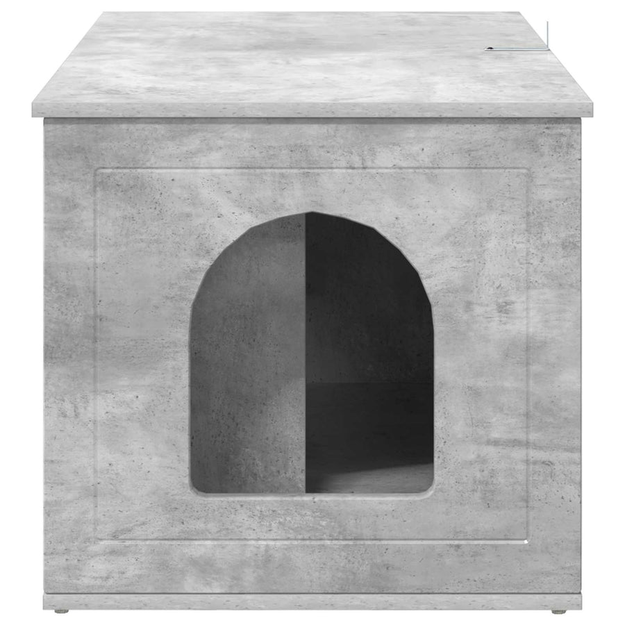 Kattenhuis Beton 85 x 55 x 53,5 cm Bewerkt hout