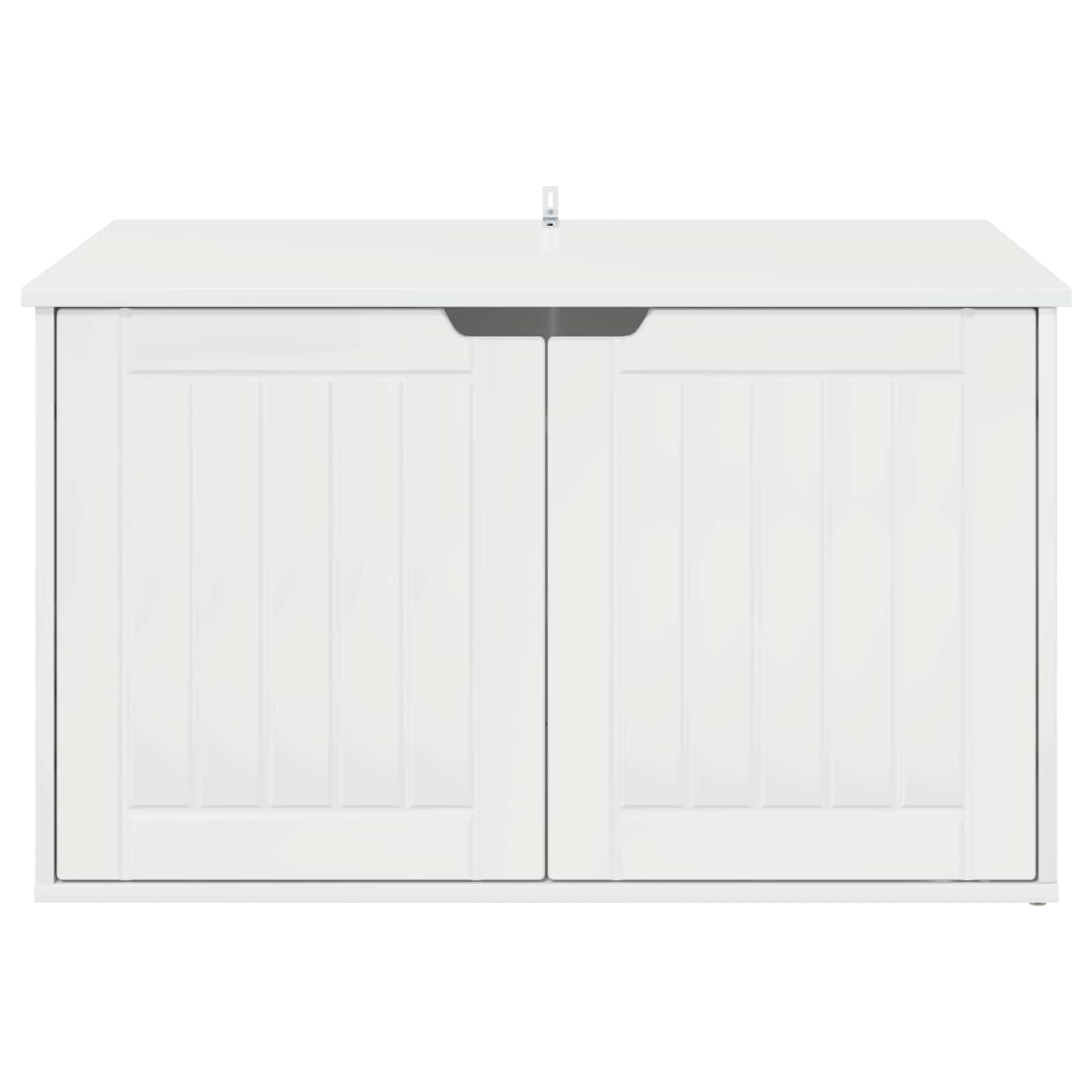 Kattenhuis Glanzend Wit 85 x 55 x 53,5 cm Bewerkt hout