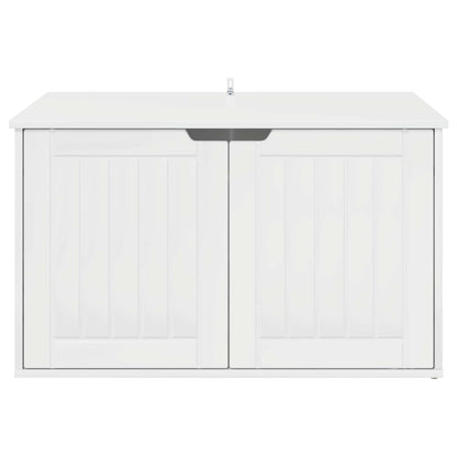 Kattenhuis Glanzend Wit 85 x 55 x 53,5 cm Bewerkt hout