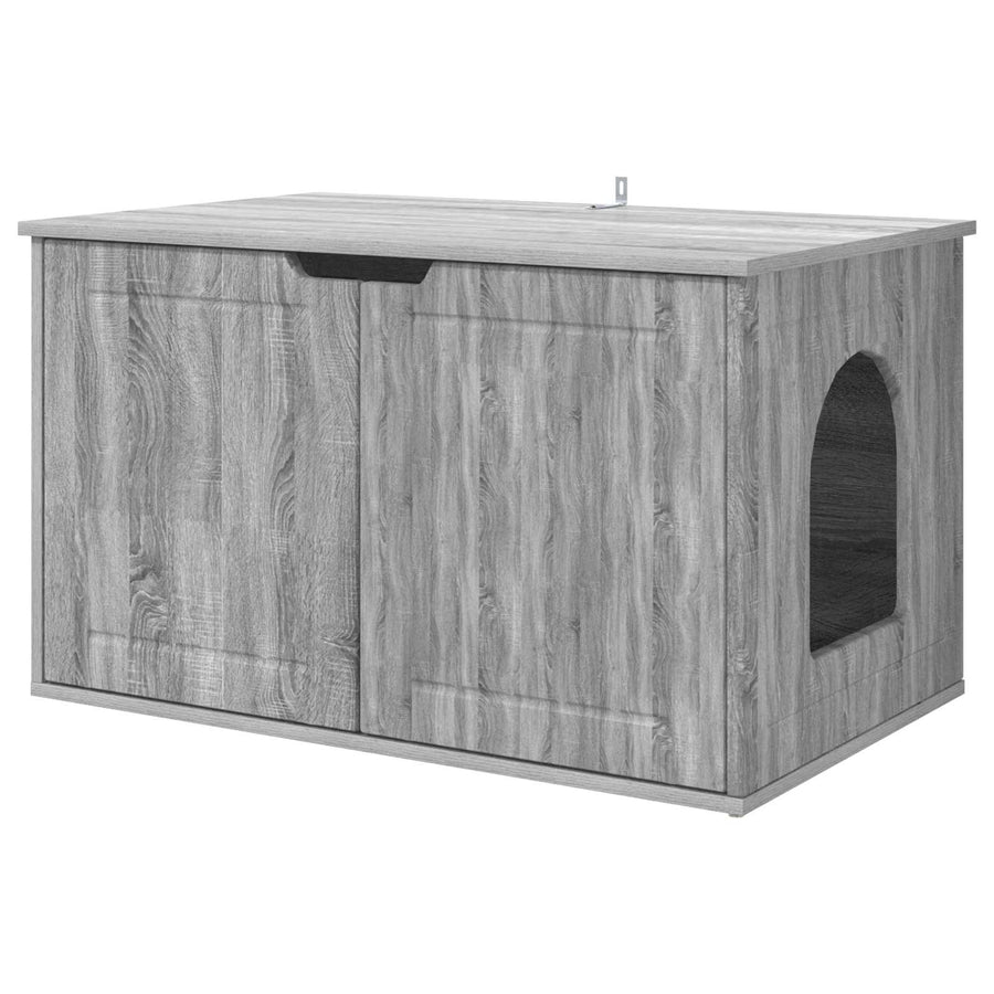 Kattenhuis Grijs Sonoma 85 x 55 x 53,5 cm Bewerkt hout