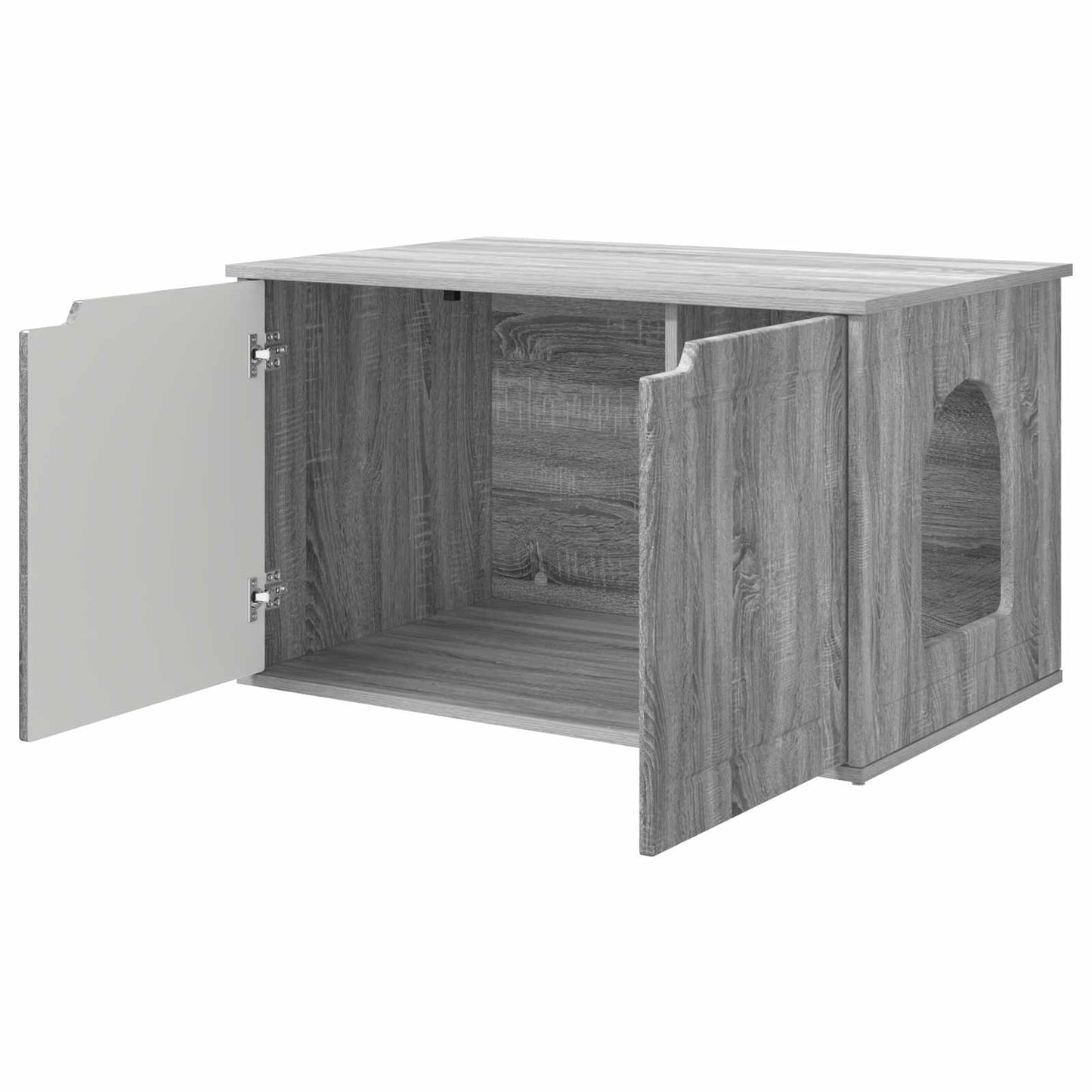 Kattenhuis Grijs Sonoma 85 x 55 x 53,5 cm Bewerkt hout