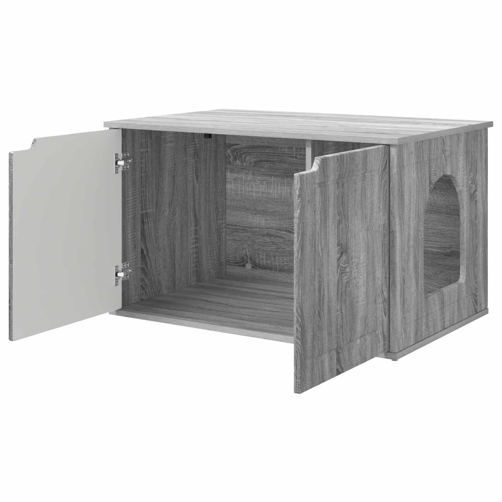 Kattenhuis Grijs Sonoma 85 x 55 x 53,5 cm Bewerkt hout