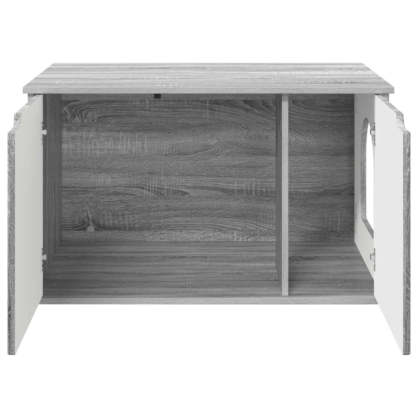 Kattenhuis Grijs Sonoma 85 x 55 x 53,5 cm Bewerkt hout