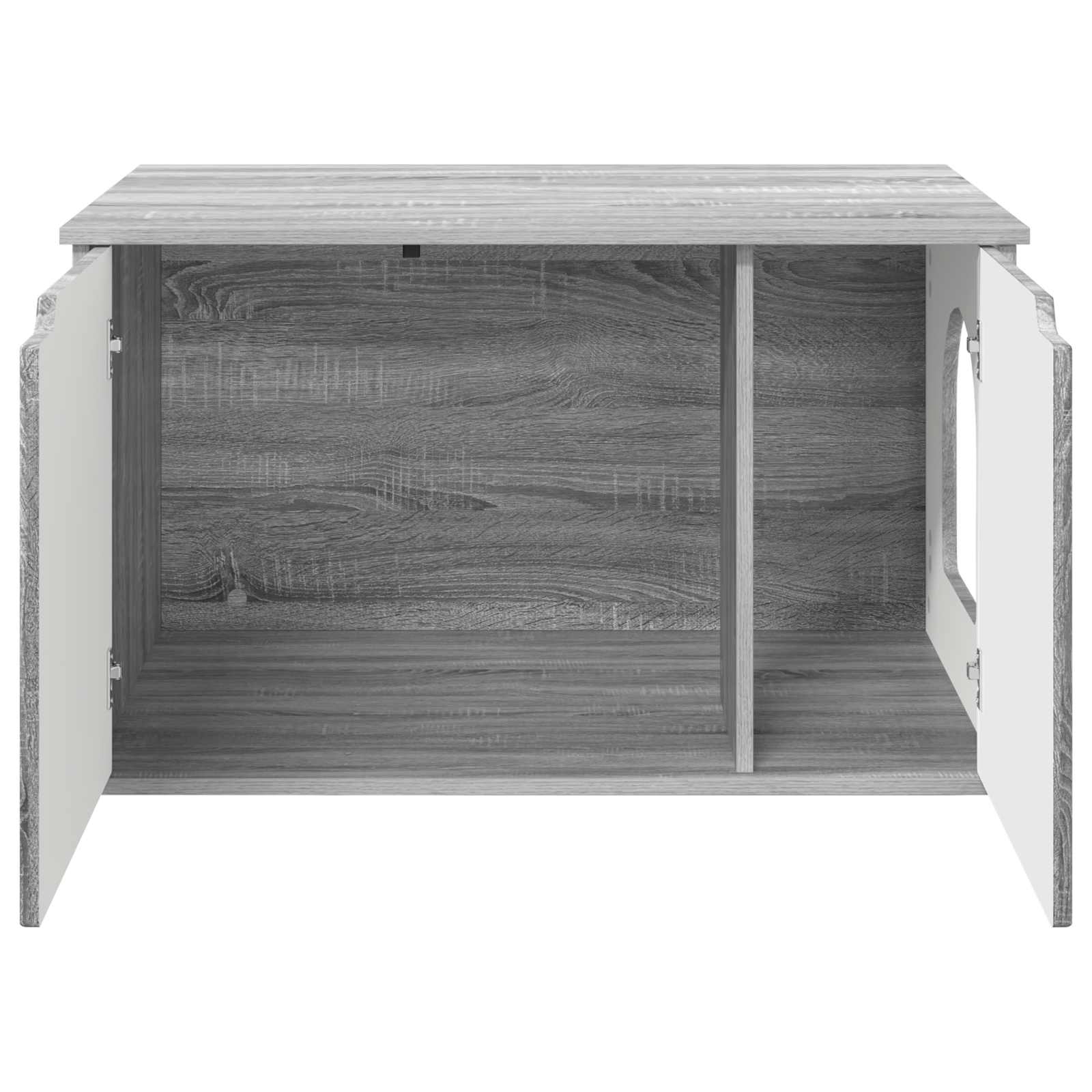 Kattenhuis Grijs Sonoma 85 x 55 x 53,5 cm Bewerkt hout