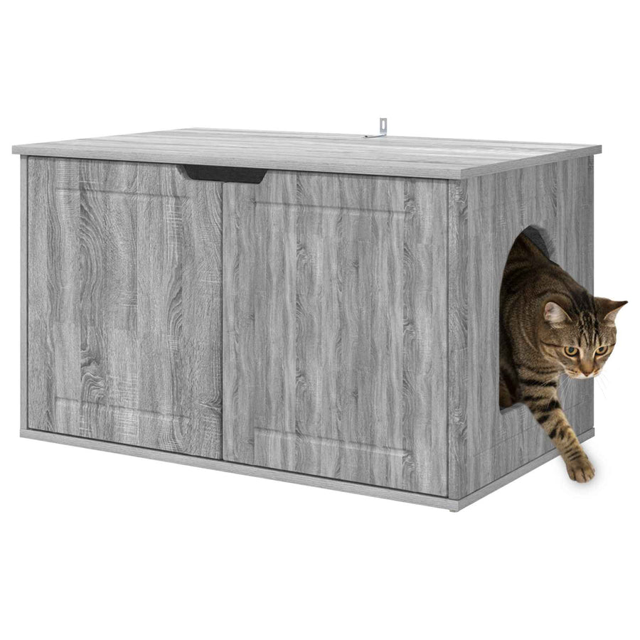 Kattenhuis Grijs Sonoma 85 x 55 x 53,5 cm Bewerkt hout
