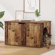 Kattenhuis 85x55x50.5 cm oudhout