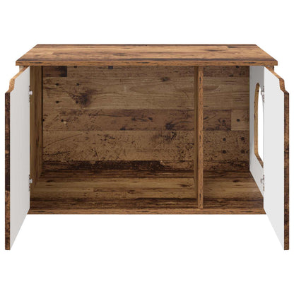 Kattenhuis Oudhout 85 x 55 x 53,5 cm Bewerkt hout