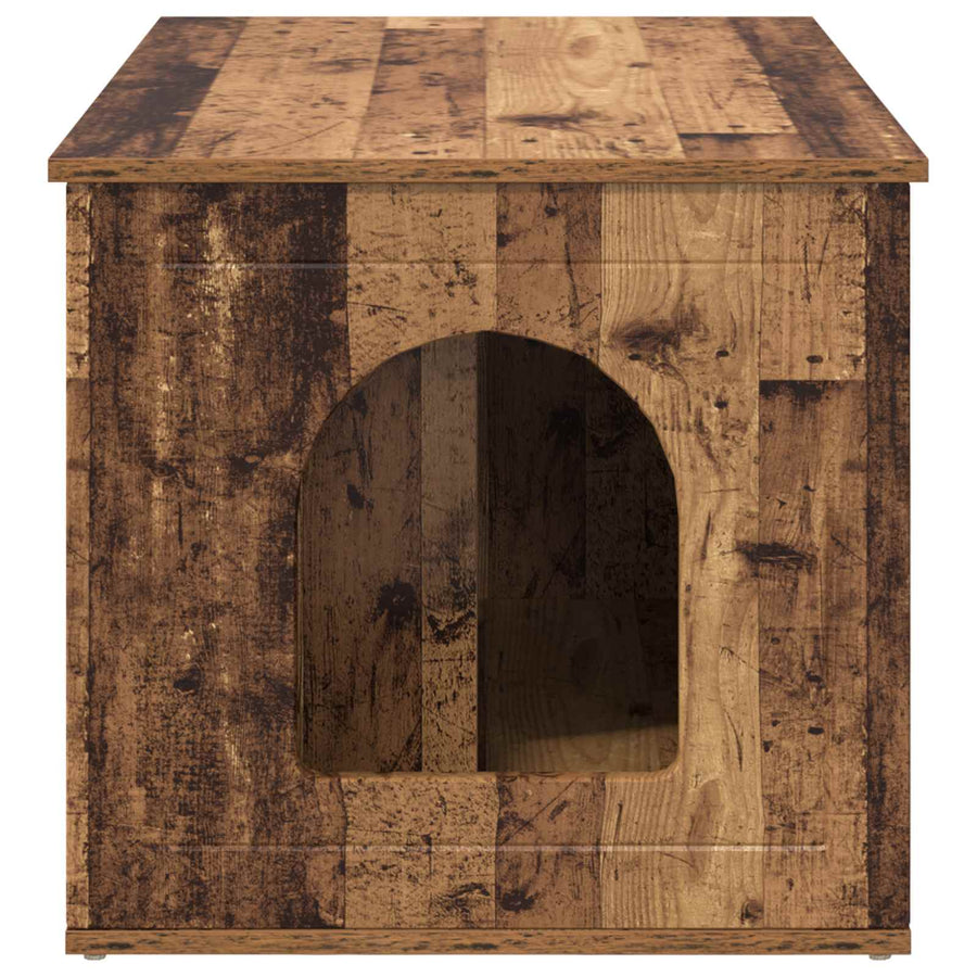Kattenhuis Oudhout 85 x 55 x 53,5 cm Bewerkt hout