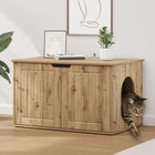Kattenhuis bewerkt hout 85x55x53,5 cm