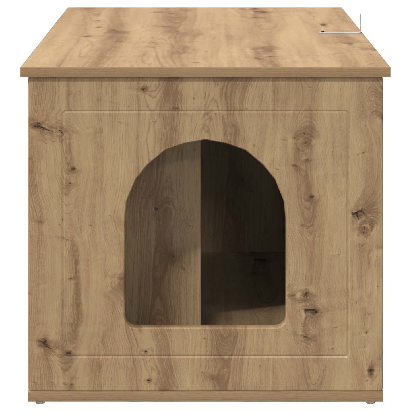 Kattenhuis Ambachtelijk eiken 85 x 55 x 53,5 cm Bewerkt hout