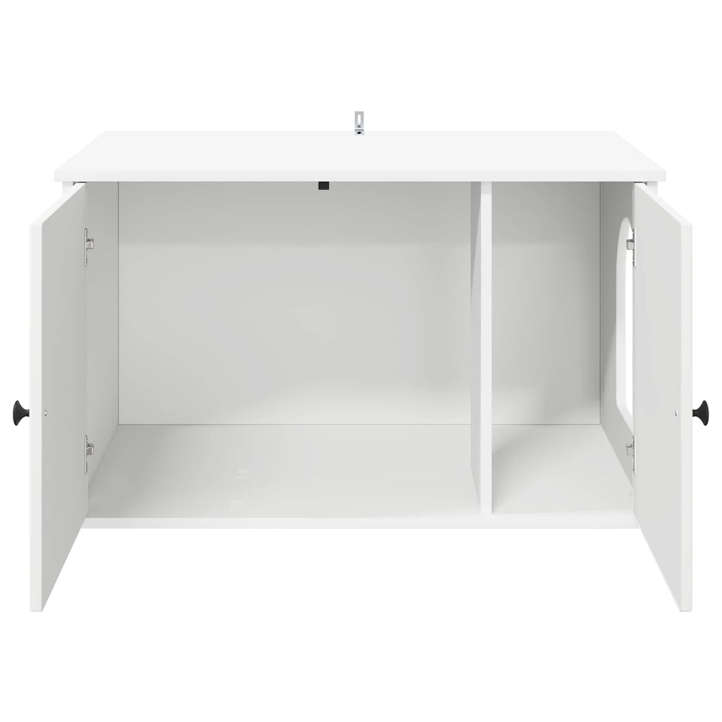 Kattenhuis Wit 85 x 55 x 50,5 cm Bewerkt hout