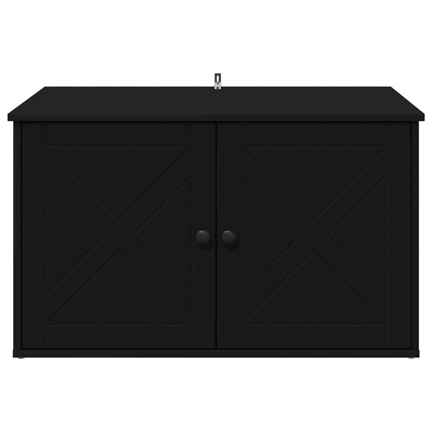 Kattenhuis Zwart 85 x 55 x 50,5 cm Bewerkt hout