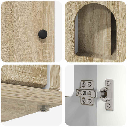 Kattenhuis Sonoma 85 x 55 x 50,5 cm Bewerkt hout