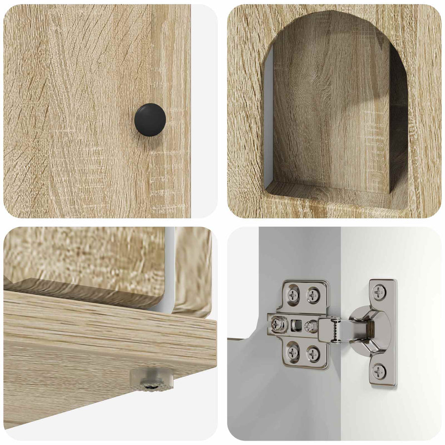 Kattenhuis Sonoma 85 x 55 x 50,5 cm Bewerkt hout