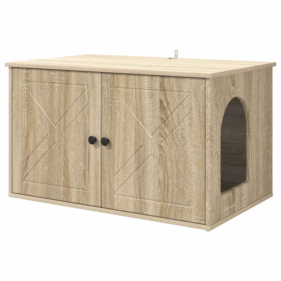 Kattenhuis Sonoma 85 x 55 x 50,5 cm Bewerkt hout