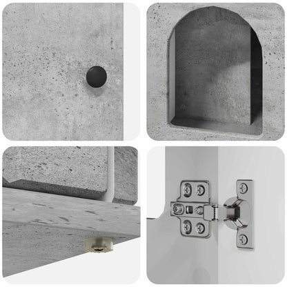Kattenhuis Beton 85 x 55 x 50 cm Bewerkt hout