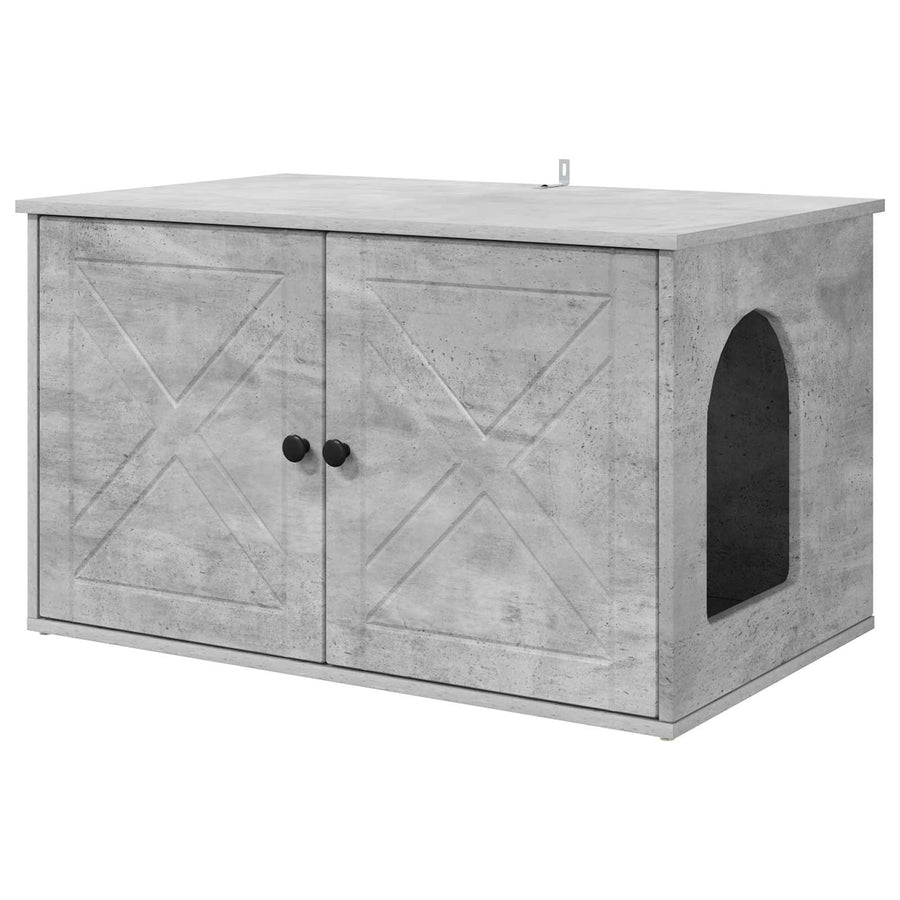 Kattenhuis Beton 85 x 55 x 50 cm Bewerkt hout