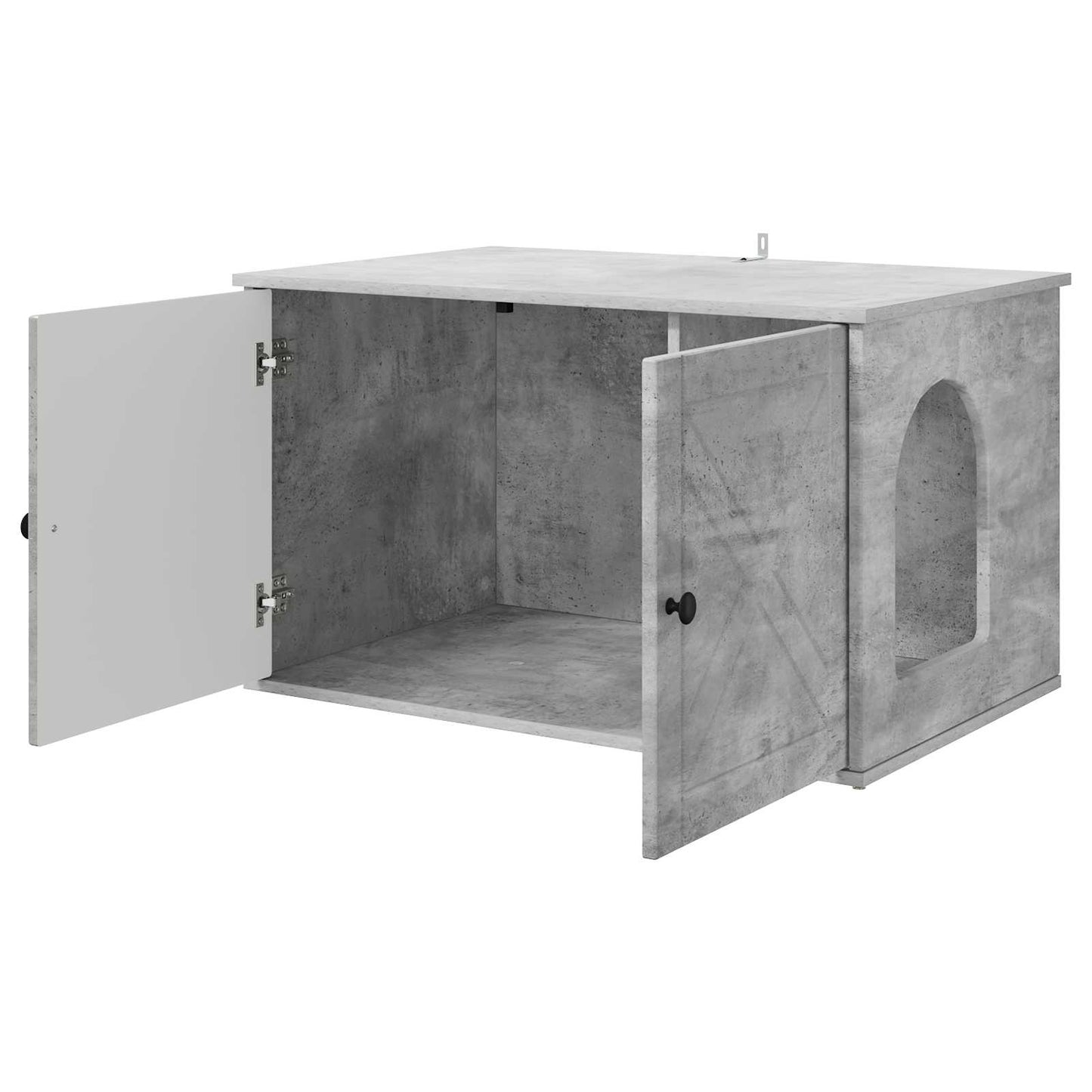 Kattenhuis Beton 85 x 55 x 50 cm Bewerkt hout