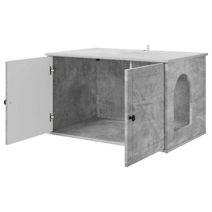 Kattenhuis Beton 85 x 55 x 50 cm Bewerkt hout