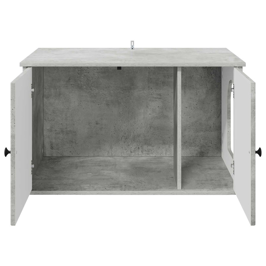 Kattenhuis Beton 85 x 55 x 50 cm Bewerkt hout
