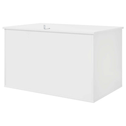 Kattenhuis Glanzend Wit 85 x 55 x 50 cm Bewerkt hout