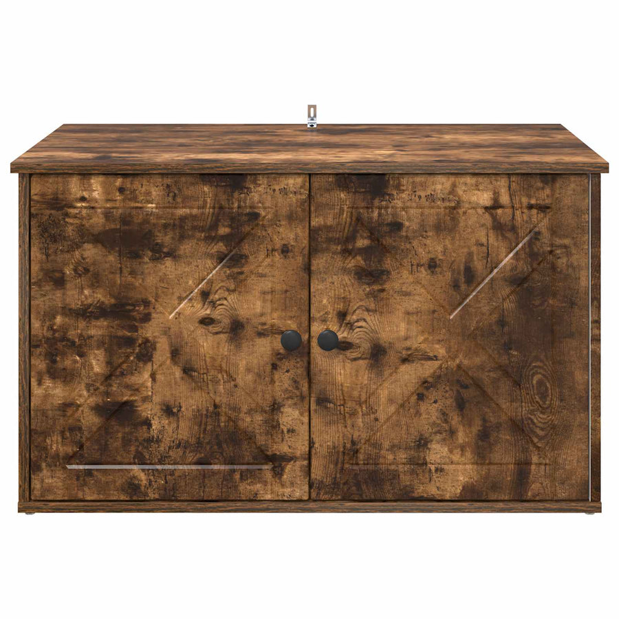 Kattenhuis Gerookt eiken 85 x 55 x 50 cm Bewerkt hout