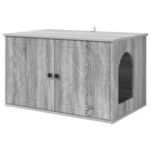 Kattenhuis Grijs Sonoma 85 x 55 x 50 cm Bewerkt hout