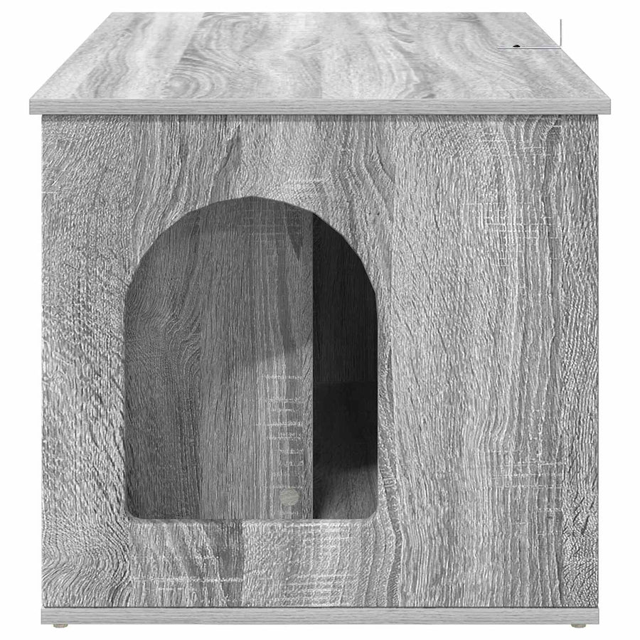 Kattenhuis Grijs Sonoma 85 x 55 x 50 cm Bewerkt hout