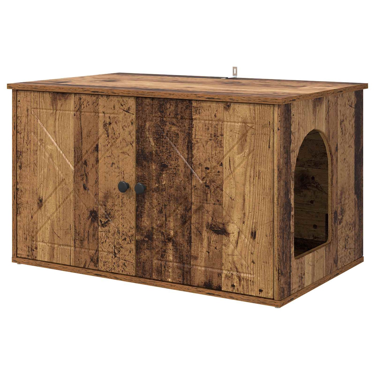 Kattenhuis Oudhout 85 x 55 x 50 cm Bewerkt hout