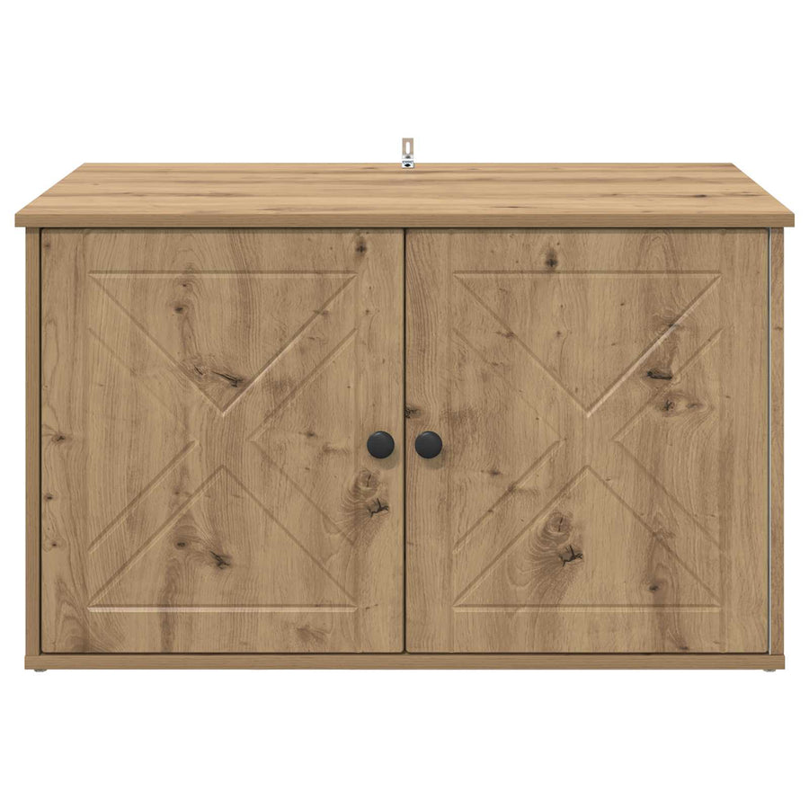 Kattenhuis Ambachtelijk eiken 85 x 55 x 50 cm Bewerkt hout